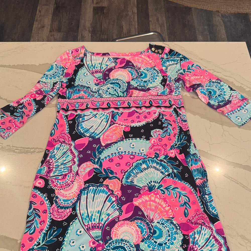Lilly Pulitzer Pink and Blue Kids Dress